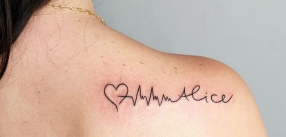 Heartbeat Tattoo Designs: Top 30 Ideas In 2023 in 2023 | Heartbeat tattoo  design, Heartbeat tattoo, Heartbeat tattoo with name