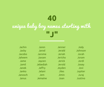 boy names that start with J