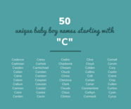 50 UNIQUE Boy Names Starting With C Annie Baby Monitor