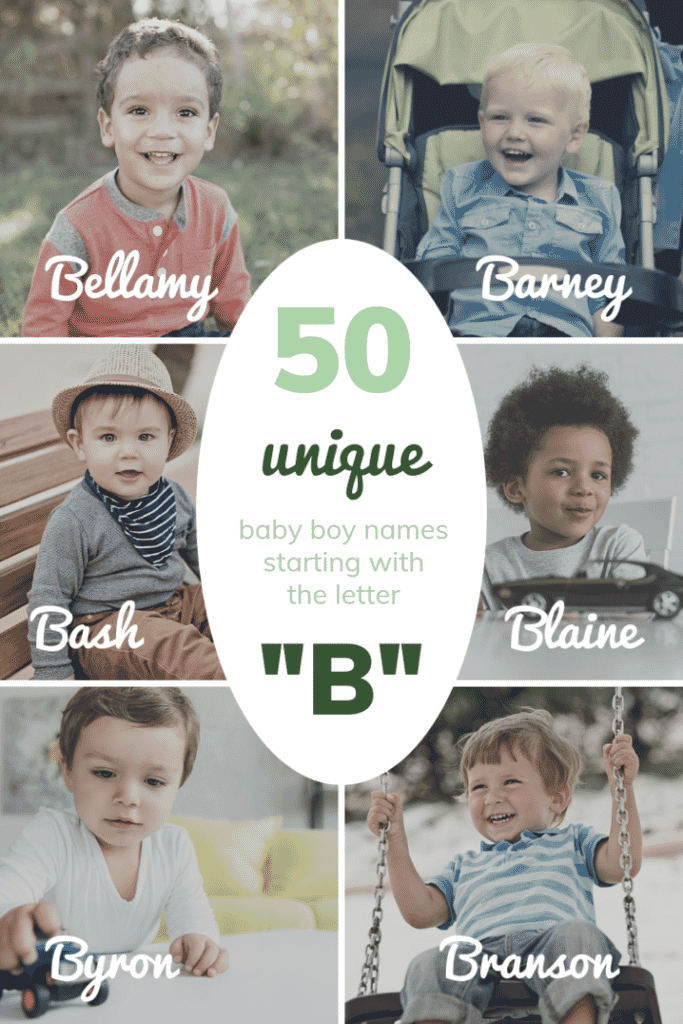 Baby boy names that start with the letter B