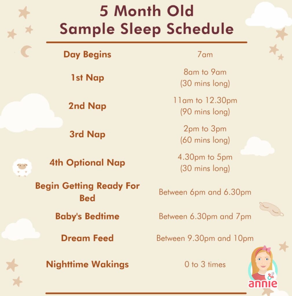 How to Craft a 5 Month Old Sleep Schedule - Annie Baby Monitor